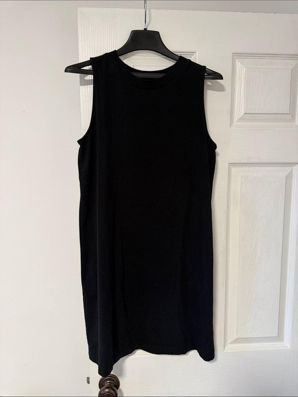 a new day Black Sleeveless Mini Shift Dress